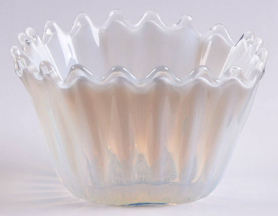 Heirloom White (Opal) 6" Round Hanky/Handkerchief Bowl by Fostoria-1