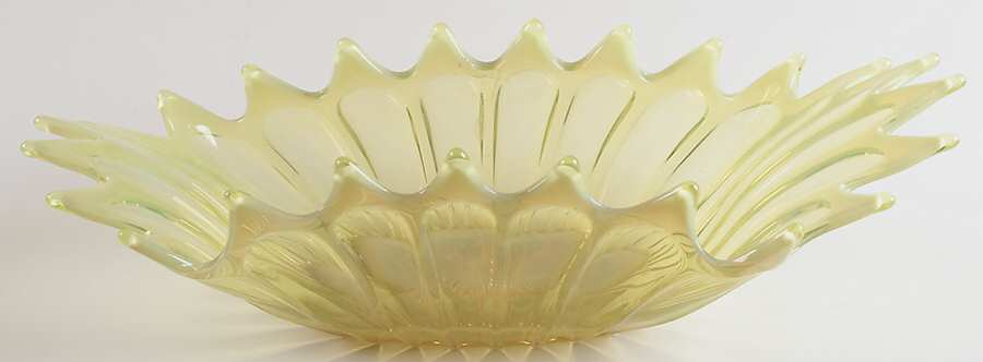 Heirloom Yellow 15" Oblong Bowl by Fostoria-1