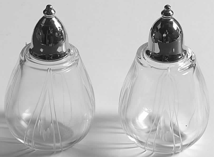 Heraldry Shaker Set w/Metal Lids by Fostoria-1