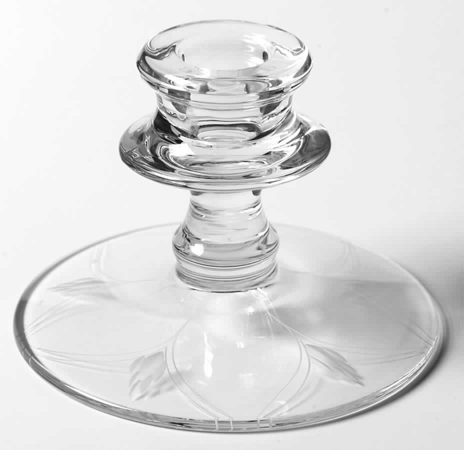 Heraldry Single Light Candlestick by Fostoria-1