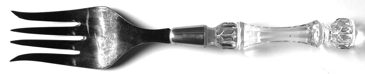 Heritage Clear Salad Serving Fork by Fostoria-1