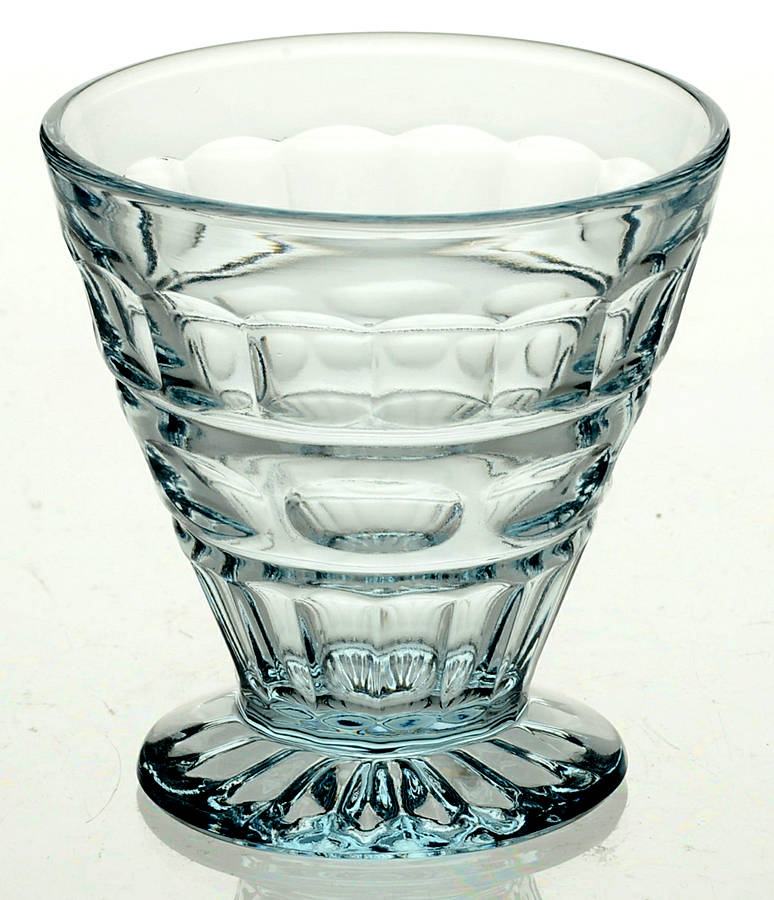 Hermitage Azure (Light Blue) Oyster or Fruit Cocktail by Fostoria-1