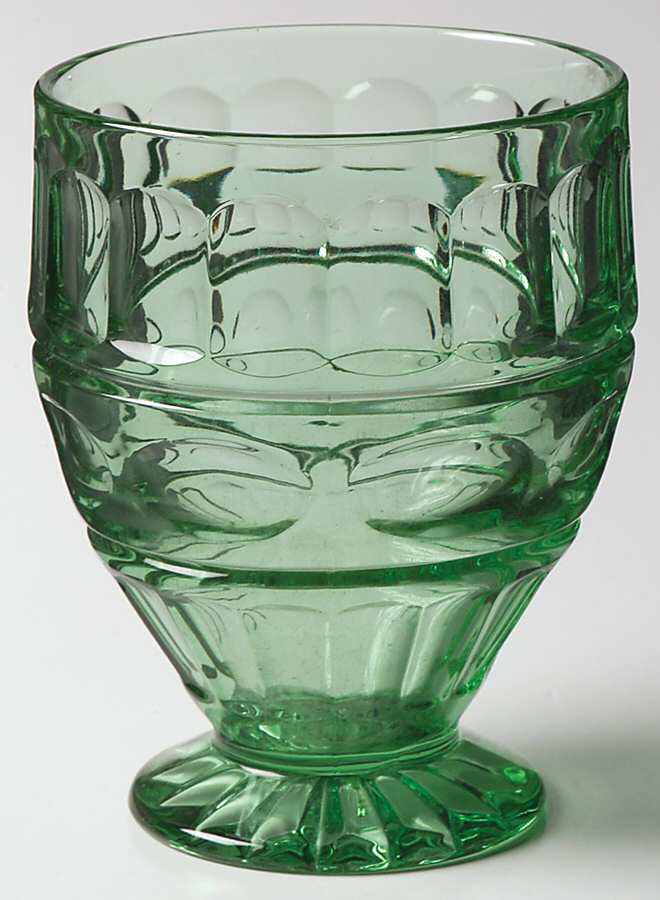 Hermitage Green Footed Tumbler by Fostoria-1