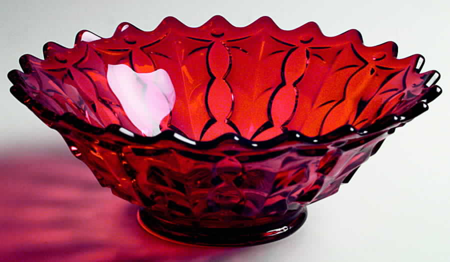 Holly Ruby (Giftware) 10" Flared Bowl by Fostoria-1
