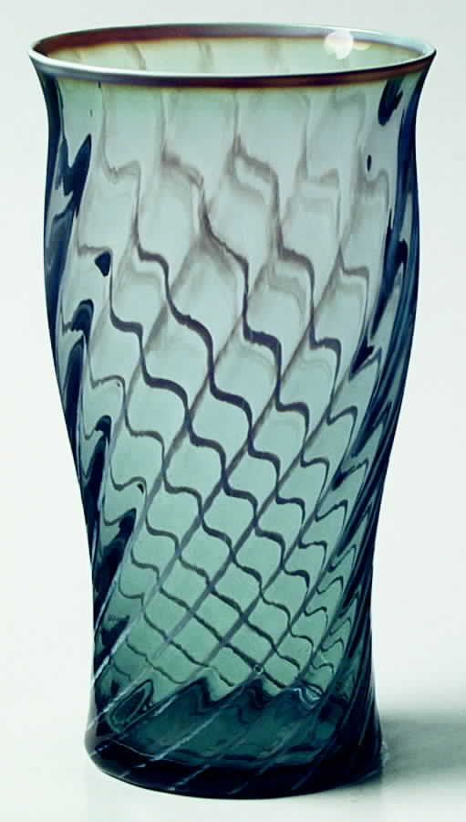 Homespun Teal Blue Highball Glass by Fostoria-1