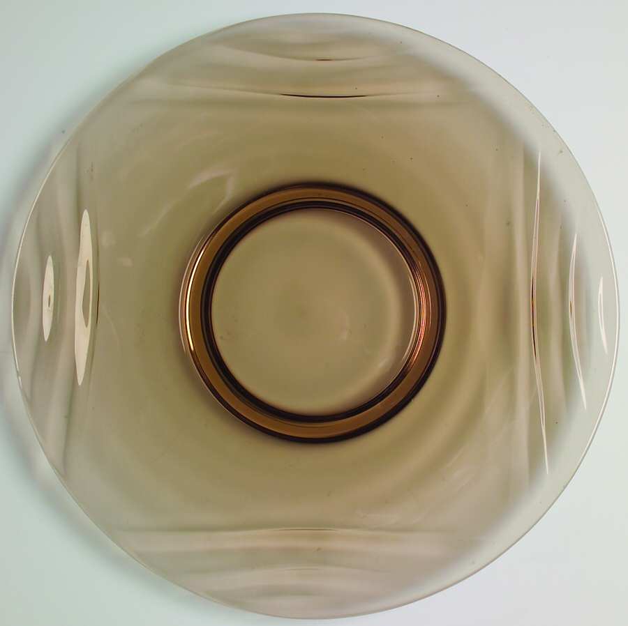 Horizon Brown Sandwich Plate by Fostoria-1