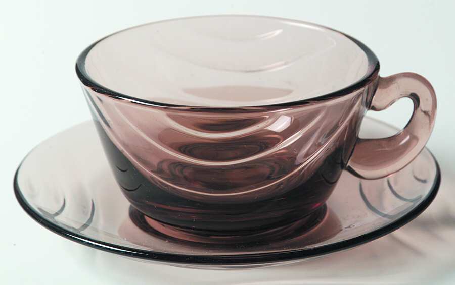 Horizon Brown Cup & Saucer Set by Fostoria-1