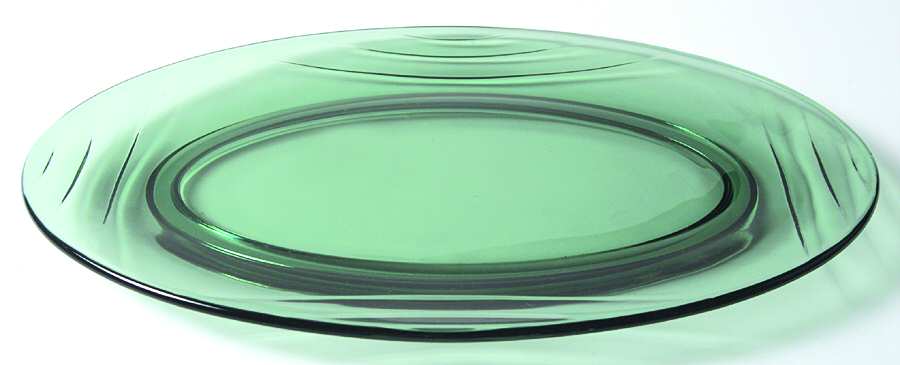 Horizon Green (Spruce) 12" Oval Platter by Fostoria-1