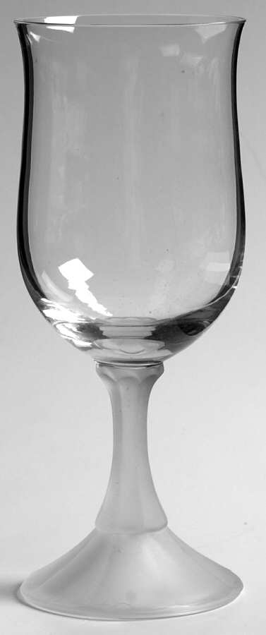 Icicle Clear (Frosted Stem) Wine Glass by Fostoria-1