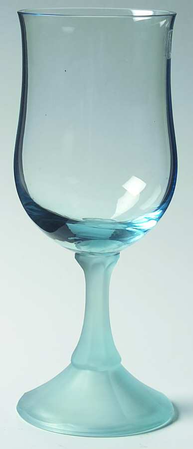 Icicle Light Blue Water Goblet by Fostoria-1