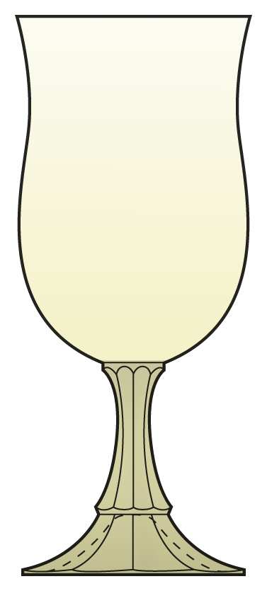 Icicle Yellow Water Goblet by Fostoria-1