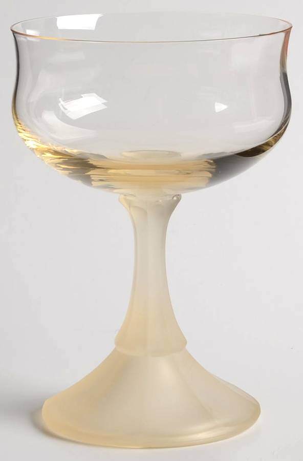 Icicle Yellow Champagne/Tall Sherbet by Fostoria-1