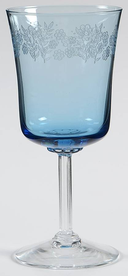 Intimate Blue Wine Glass by Fostoria-1