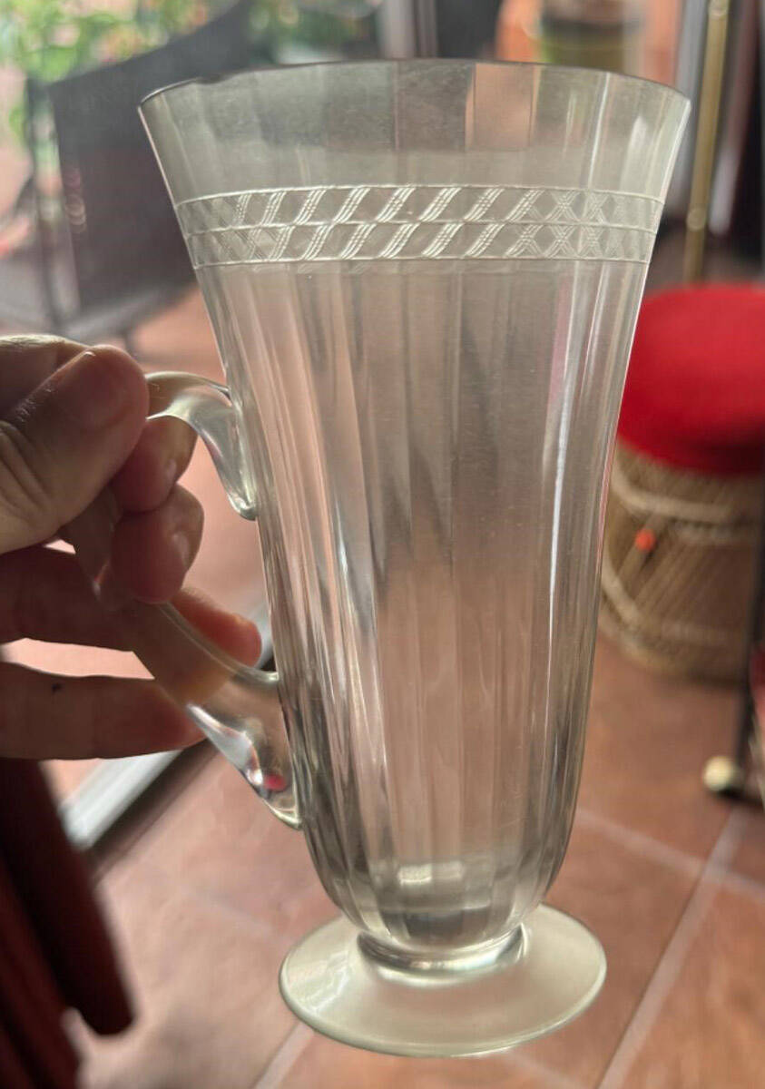 Irish Lace Handled Footed Ice Tea by Fostoria-1