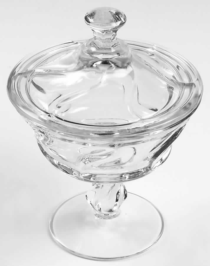 Jamestown Clear Jam/Jelly & Lid by Fostoria-1