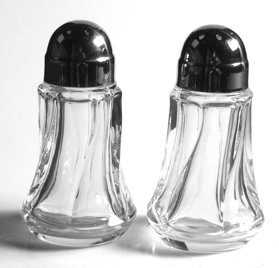 Jamestown Clear Shaker Set w/Metal Lids by Fostoria-1