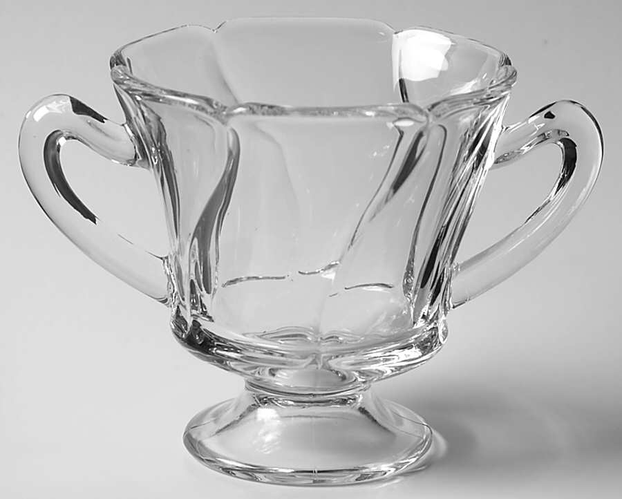 Jamestown Clear Open Sugar by Fostoria-1