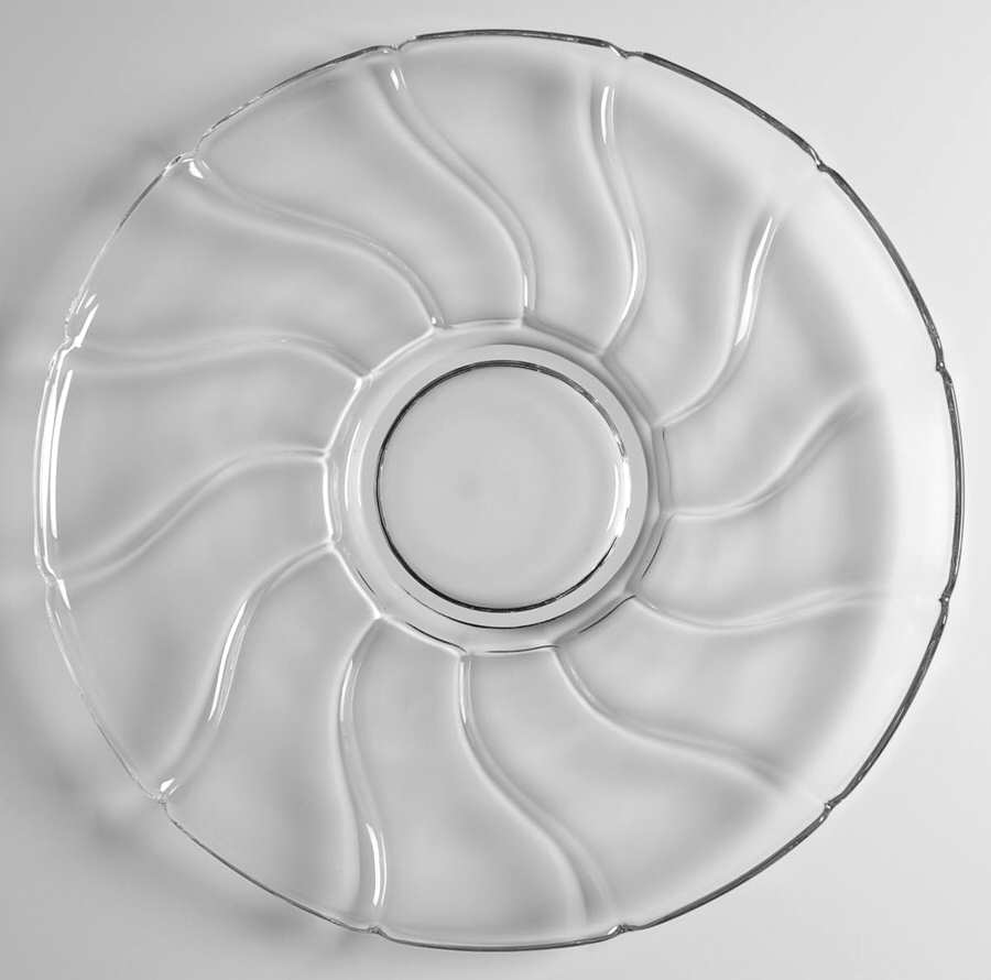 Jamestown Clear 14" Torte Plate by Fostoria-1