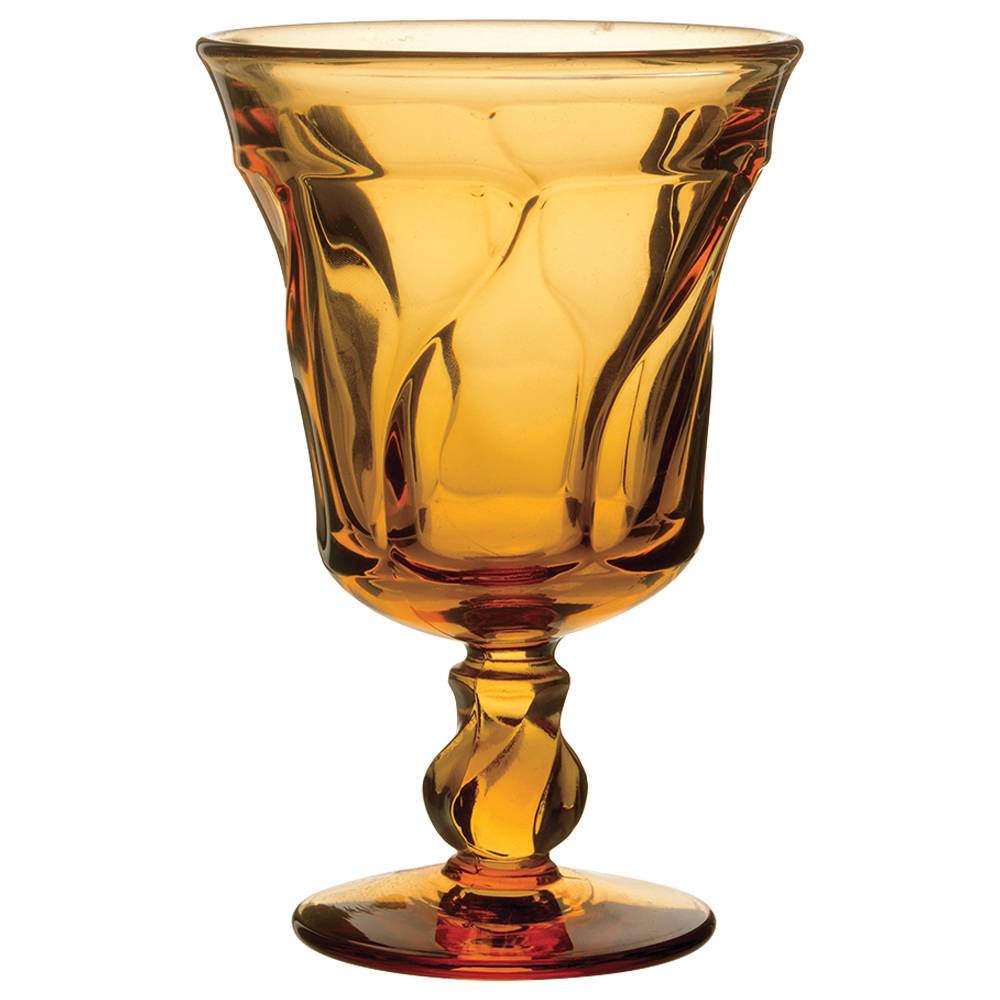 Jamestown Amber Water Goblet by Fostoria-1