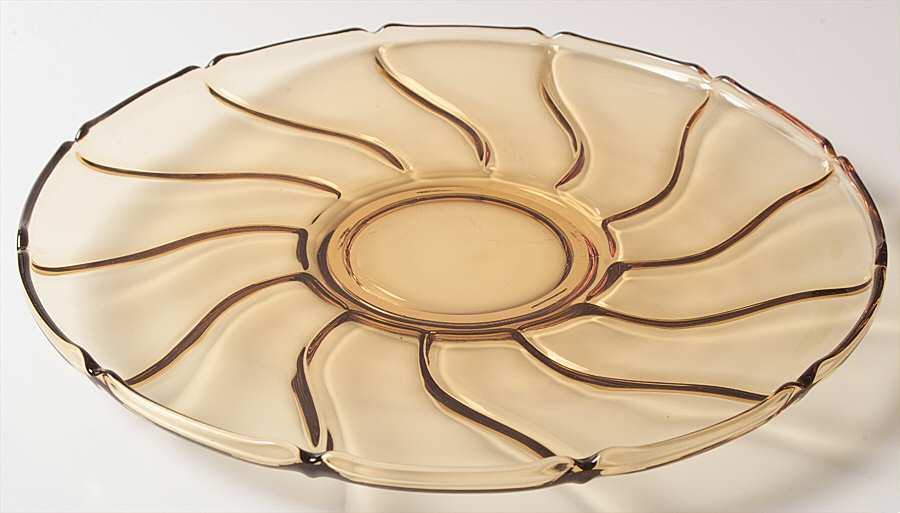 Jamestown Amber 13" Torte Plate by Fostoria-1