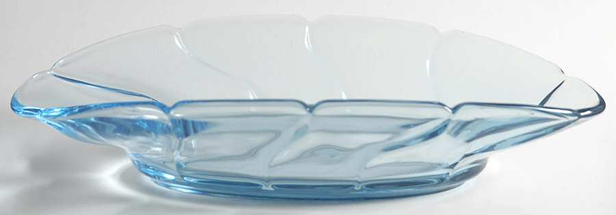 Jamestown Blue 9" Oval Celery by Fostoria-1