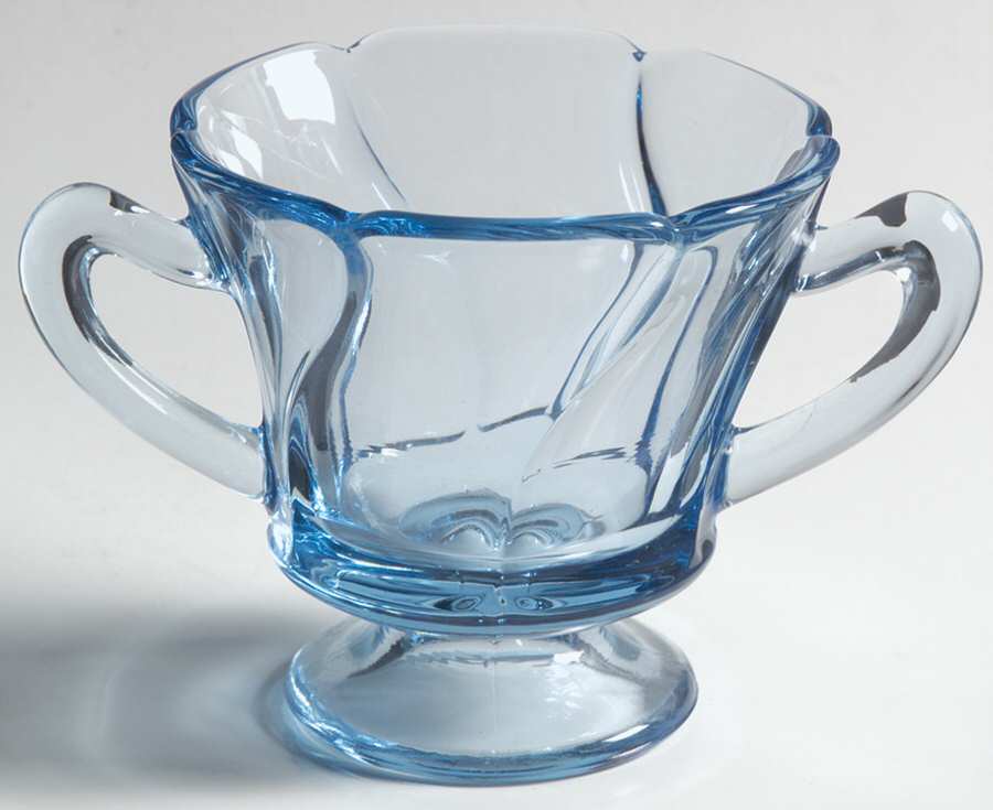 Jamestown Blue Open Sugar by Fostoria-1