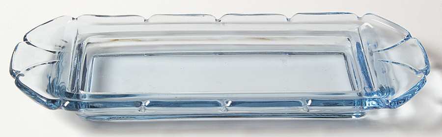 Jamestown Blue 1/4 Pound Butter Dish, No Lid by Fostoria-1