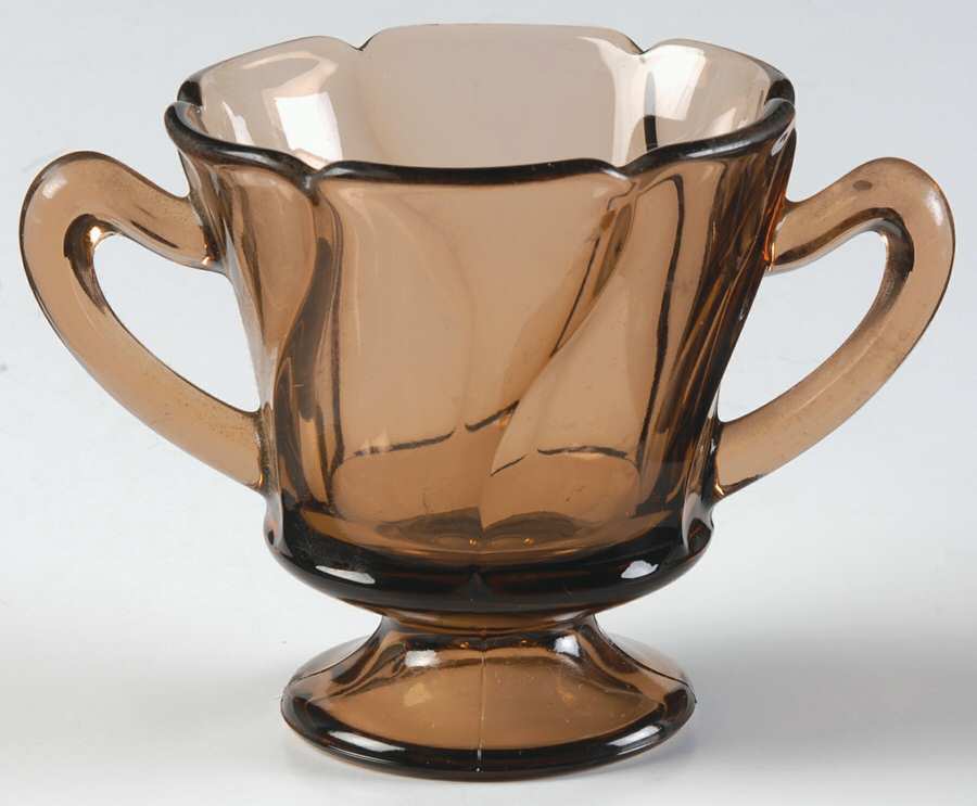 Jamestown Brown Open Sugar by Fostoria-1