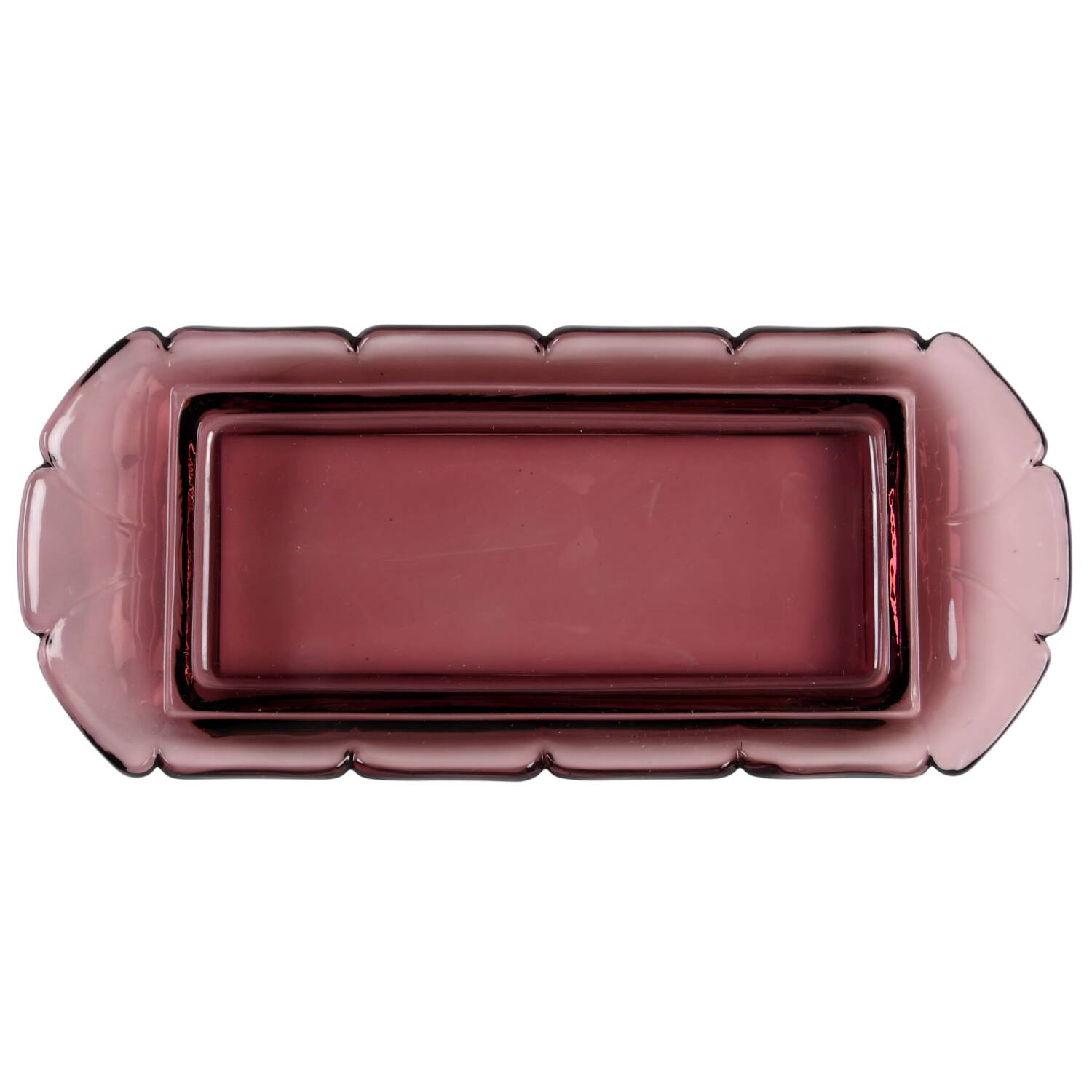 Jamestown Purple 1/4 Pound Butter Dish, No Lid by Fostoria-1