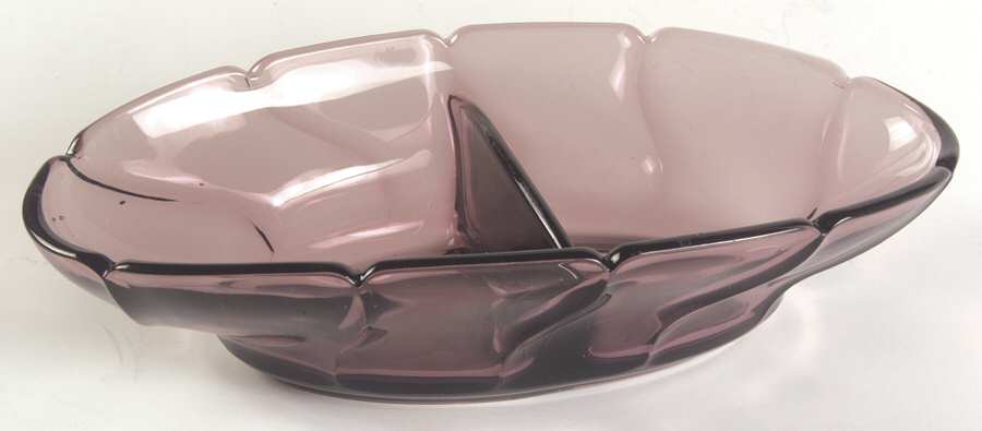 Jamestown Purple 9" Oval 2 Part Relish by Fostoria-1