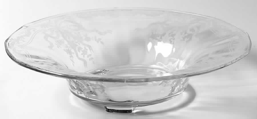 June Clear 12" 3-Toed Footed Bowl by Fostoria-1