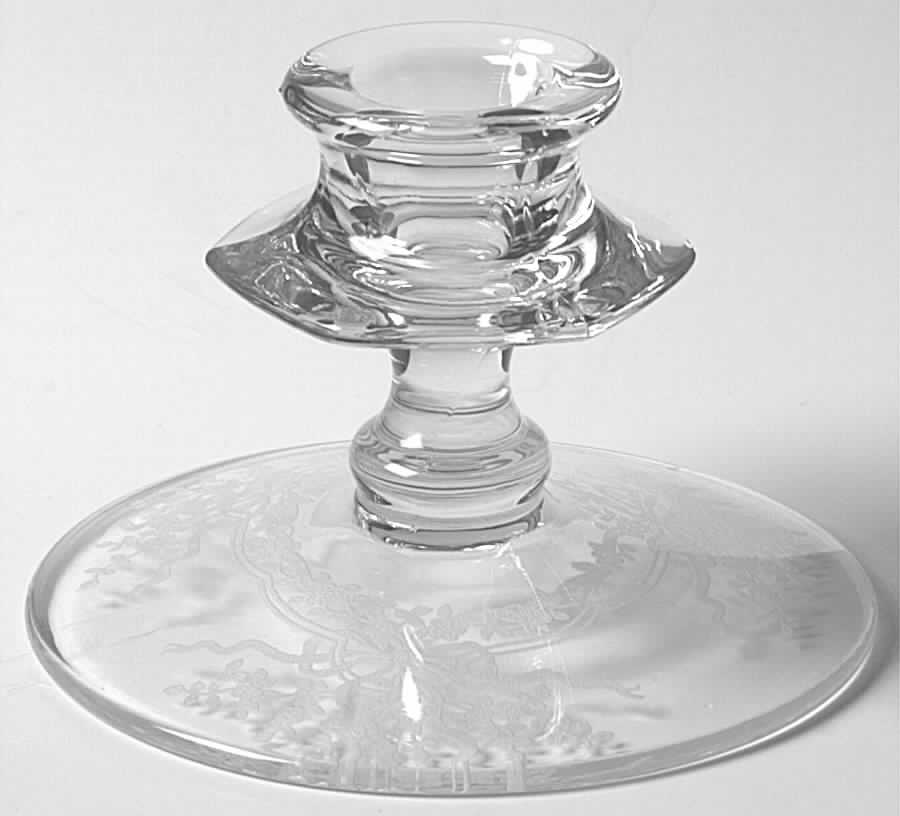 June Clear 3" Single Light Candlestick by Fostoria-1