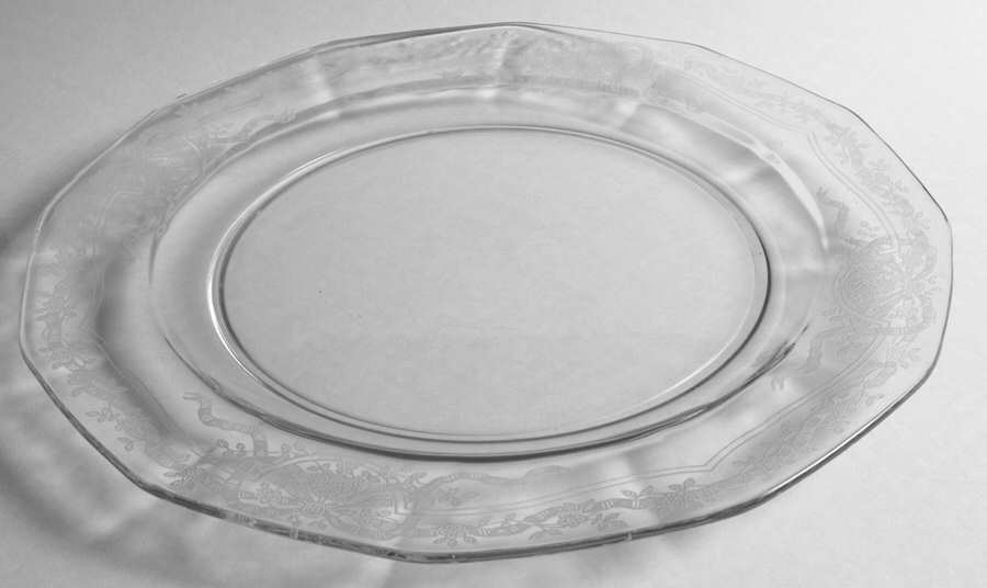June Clear 13" Service Plate by Fostoria-1