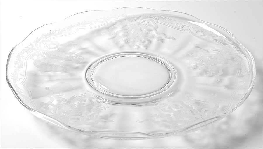 June Clear 13" Torte Plate by Fostoria-1