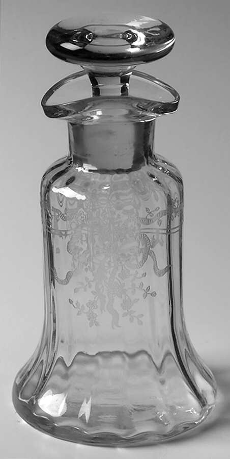 June Clear Salad Dressing Bottle & Lid by Fostoria-1