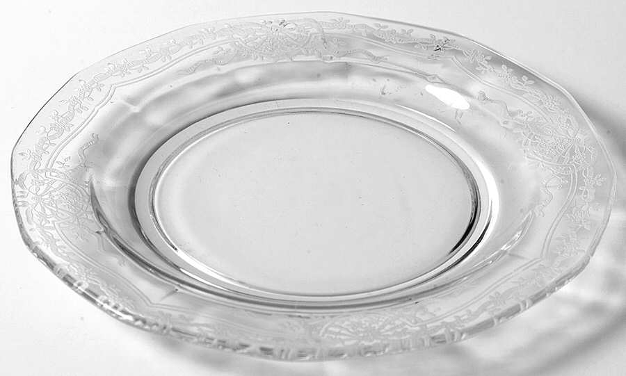 June Clear Bread & Butter Plate by Fostoria-1