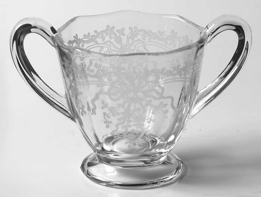 June Clear Mini Open Sugar by Fostoria-1