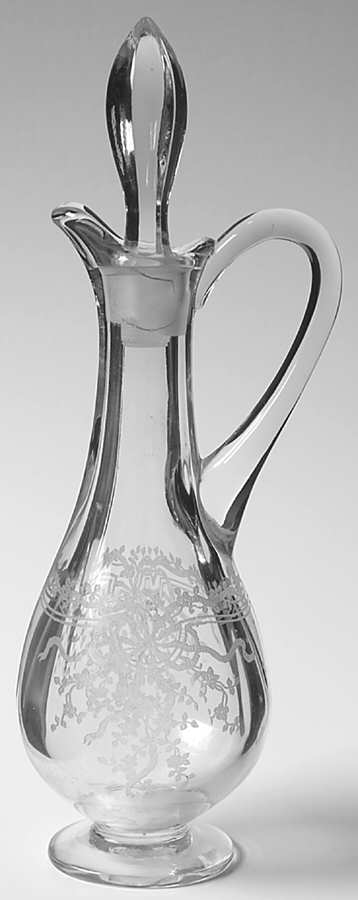 June Clear Oil Cruet & Stopper by Fostoria-1