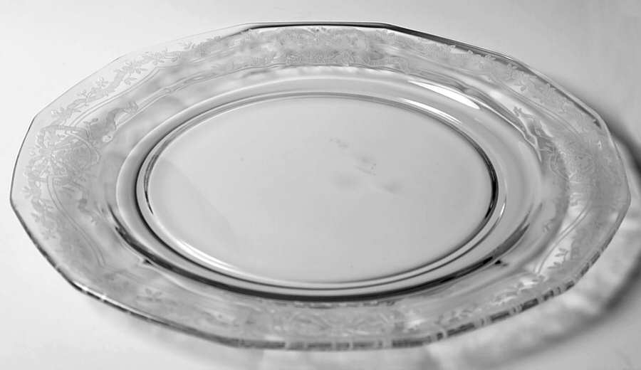 June Clear Large Dinner Plate by Fostoria-1
