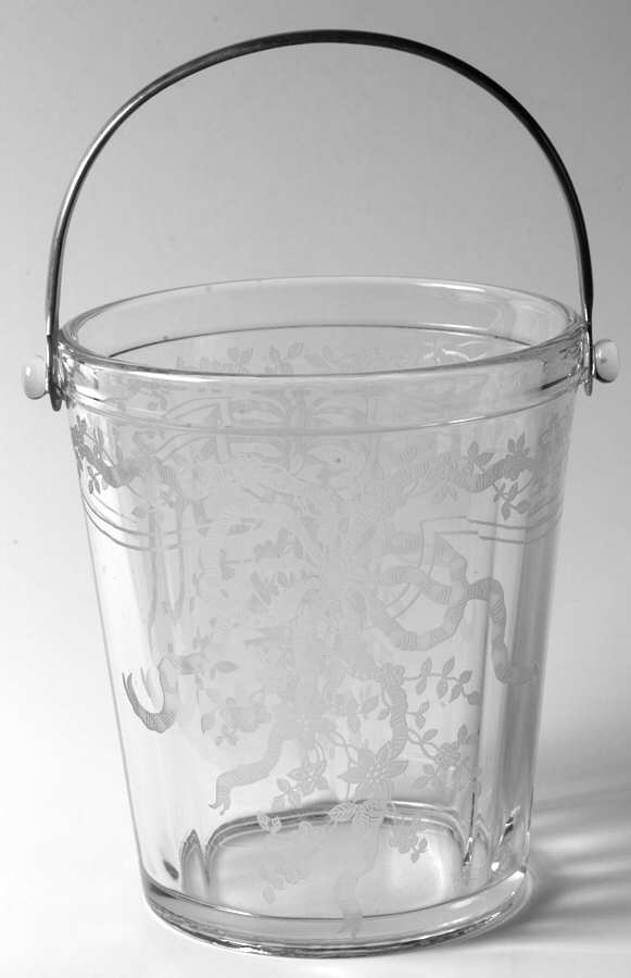 June Clear Ice Bucket with Detachable Handle by Fostoria-1