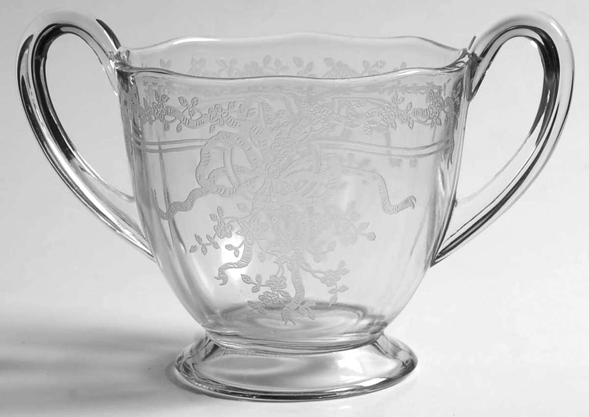 June Clear Footed Open Sugar by Fostoria-1