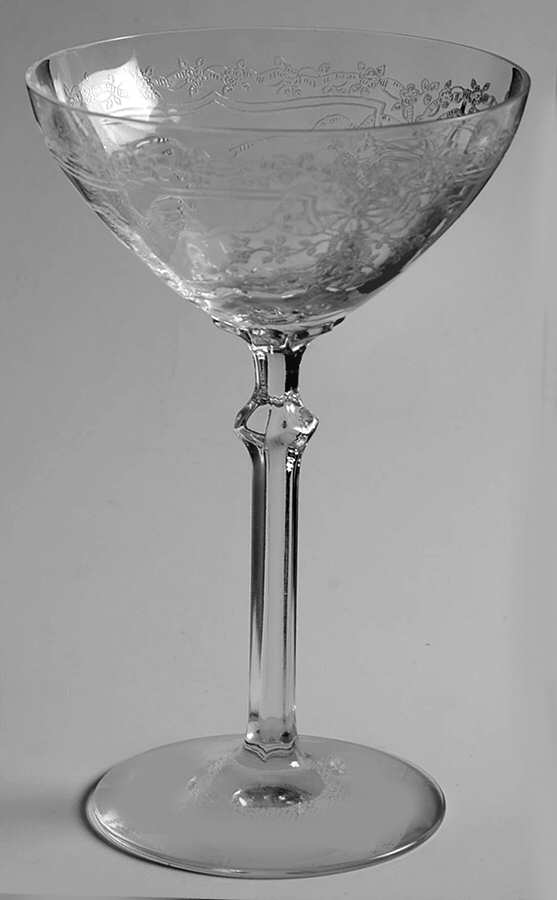 June Clear Champagne/Tall Sherbet by Fostoria-1