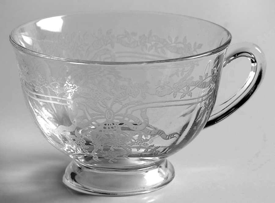 June Clear Footed Cup by Fostoria-1