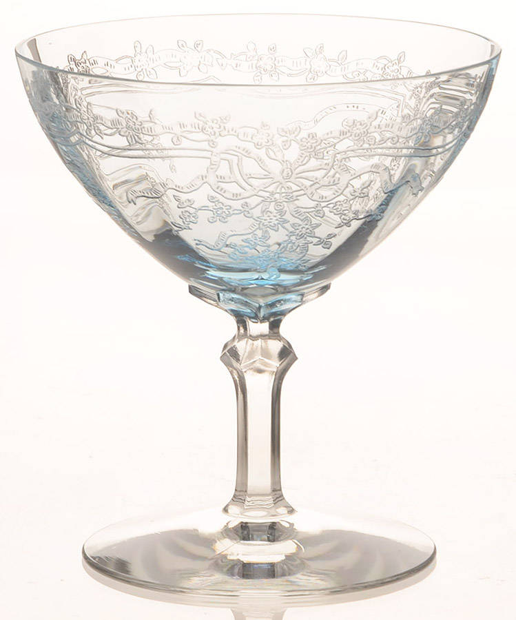 June Blue (Azure) Low Sherbet by Fostoria-1