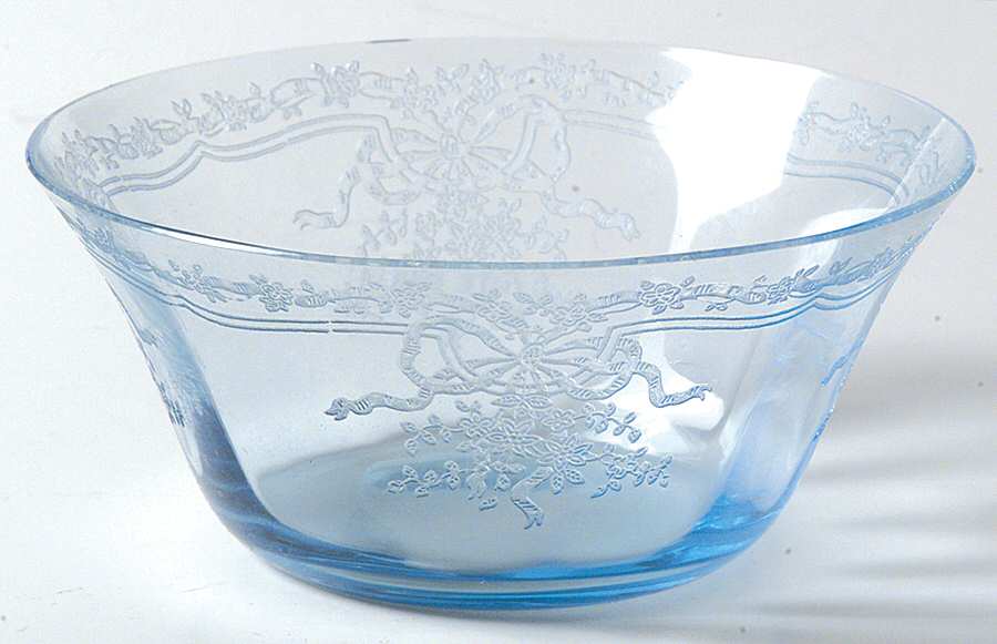 June Blue (Azure) Finger Bowl by Fostoria-1