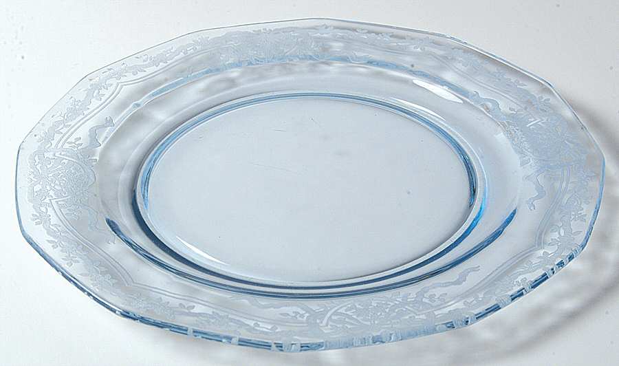 June Blue (Azure) Dinner Plate by Fostoria-1