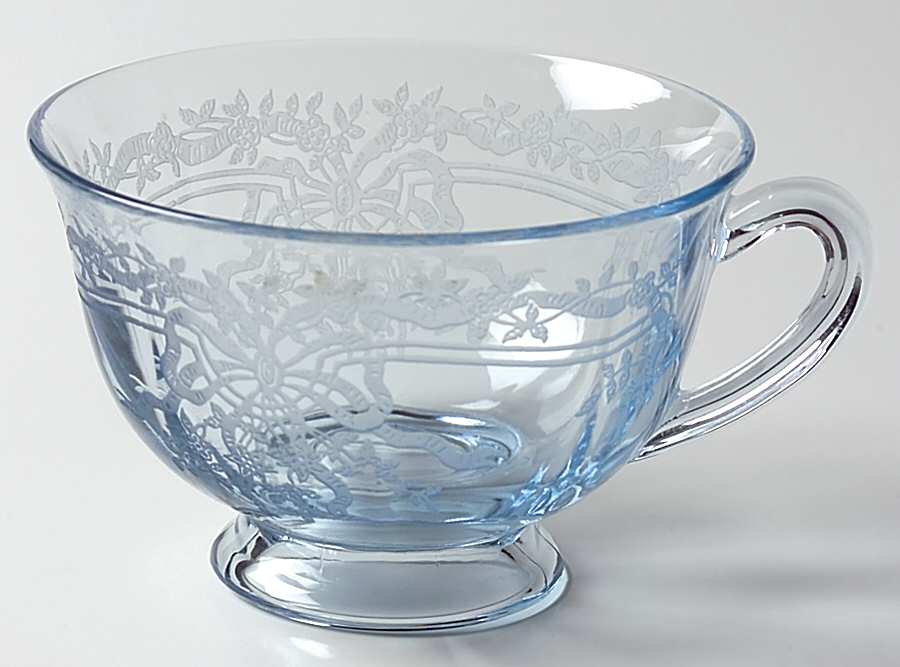 June Blue (Azure) Footed Cup by Fostoria-1