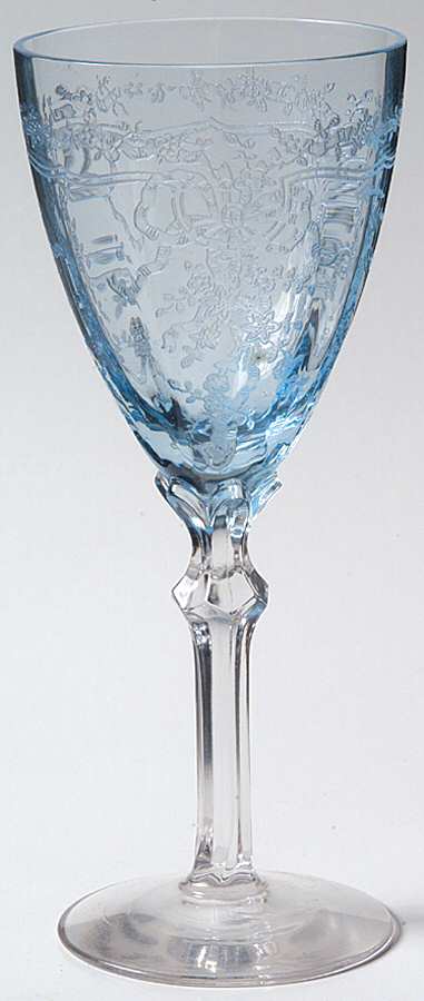 June Blue (Azure) Claret Wine by Fostoria-1