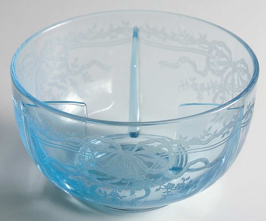 June Blue (Azure) Ice Dish No Insert by Fostoria-1