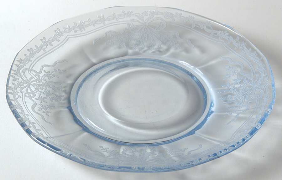 June Blue (Azure) Saucer Only by Fostoria-1